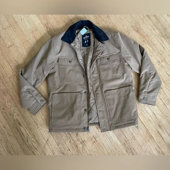Hollister Chore jacket corduroy collar new Carhartt jacket coat look-a-like